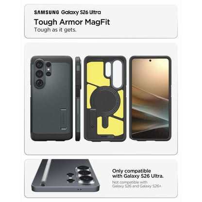 Hard Case Spigen Tough Armor with MagSafe for Samsung Galaxy S26 Ultra S948, Abyss Green ACS10686_7