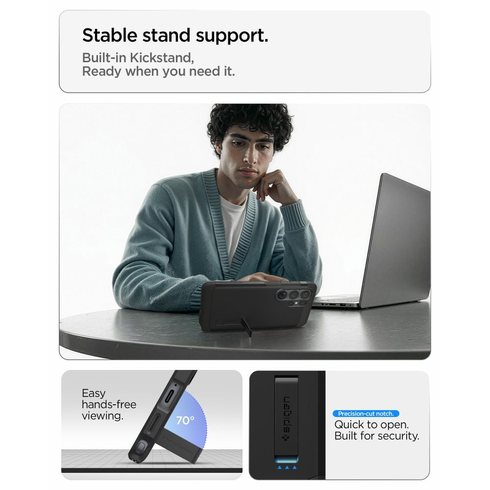 Hard Case Spigen Tough Armor with MagSafe for Samsung Galaxy S26 Ultra S948, Black ACS10684_9