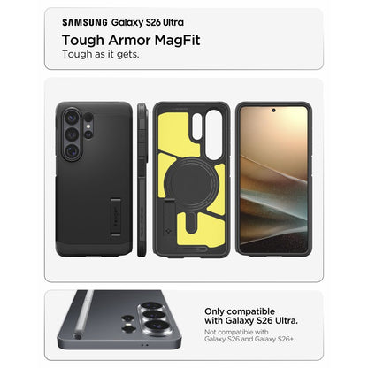 Hard Case Spigen Tough Armor with MagSafe for Samsung Galaxy S26 Ultra S948, Black ACS10684_7