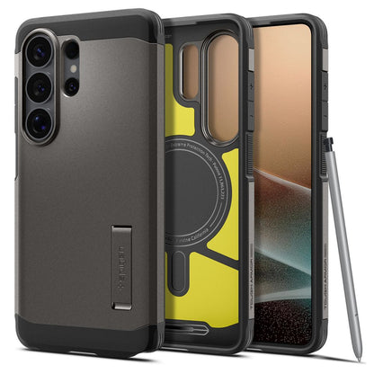 Hard Case Spigen Tough Armor with MagSafe for Samsung Galaxy S26 Ultra S948, Gunmetal ACS10685_0