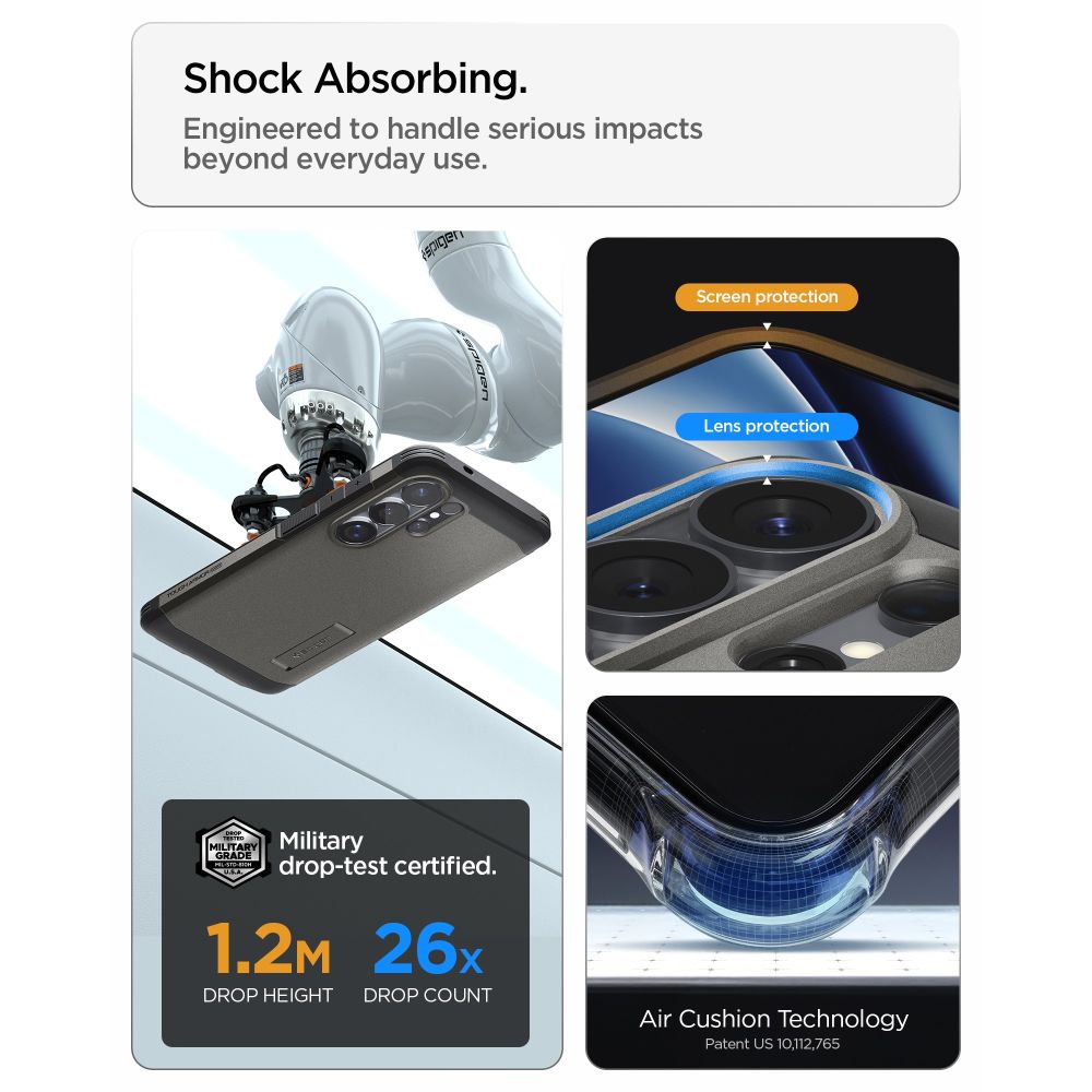 Hard Case Spigen Tough Armor with MagSafe for Samsung Galaxy S26 Ultra S948, Gunmetal ACS10685_10