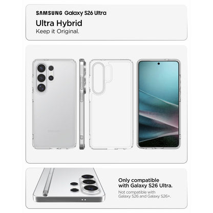 Hard Case Spigen Ultra Hybrid for Samsung Galaxy S26 Ultra S948, Crystal Clear ACS10677_5