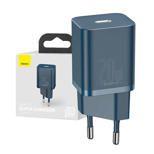 Baseus Super Si Quick Charger 1C 20W (Blue)_0