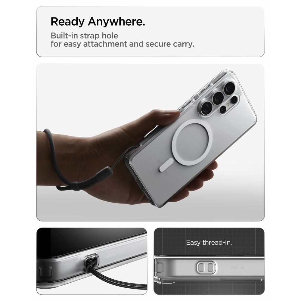 Hard Case Spigen Ultra Hybrid with MagSafe for Samsung Galaxy S26 Ultra S948, Clear White ACS10679_12