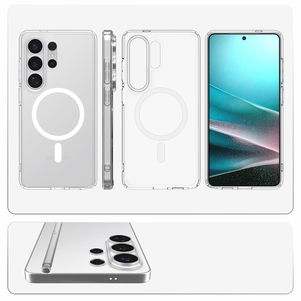 Hard Case Spigen Ultra Hybrid with MagSafe for Samsung Galaxy S26 Ultra S948, Clear White ACS10679_14