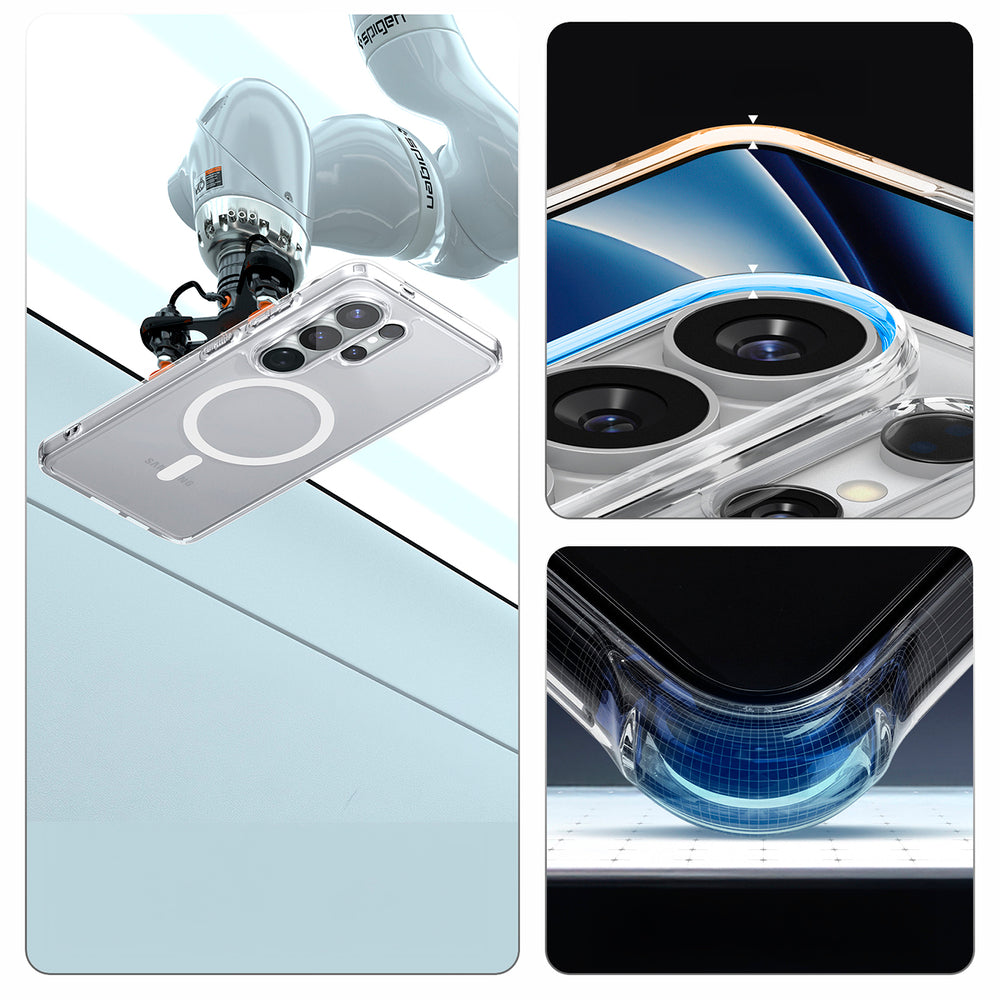 Hard Case Spigen Ultra Hybrid with MagSafe for Samsung Galaxy S26 Ultra S948, Clear White ACS10679_17