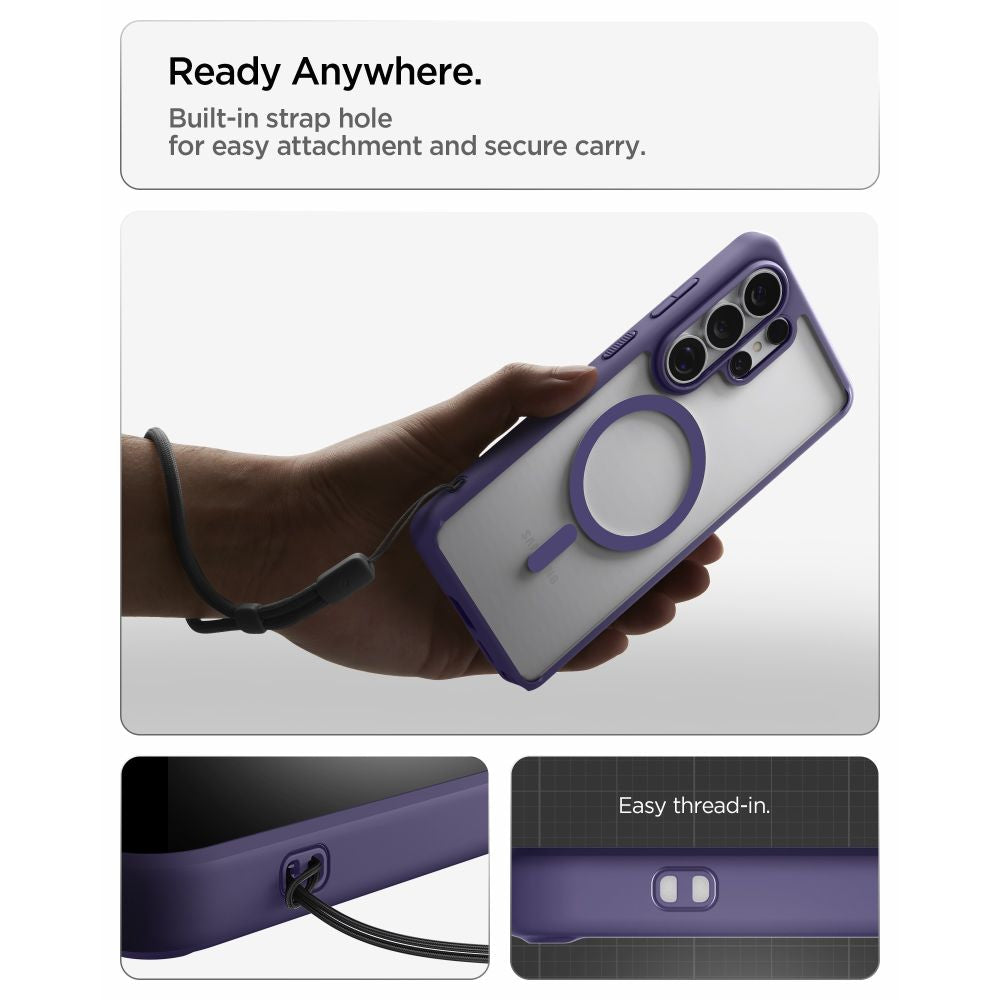 Hard Case Spigen Ultra Hybrid with MagSafe for Samsung Galaxy S26 Ultra S948, Deep Purple ACS11208_12