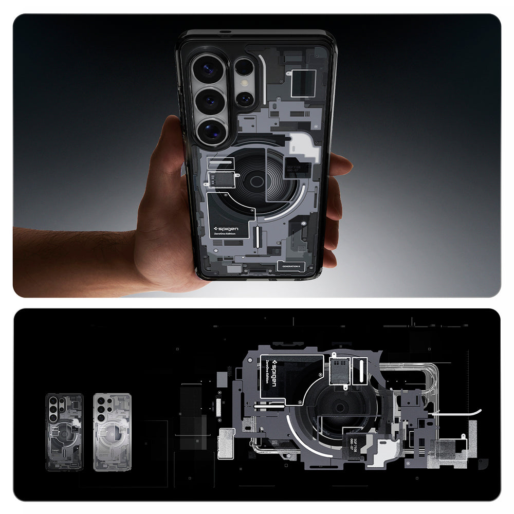 Hard Case Spigen Ultra Hybrid Zero One with MagSafe for Samsung Galaxy S26 Ultra S948, Black ACS10682_16