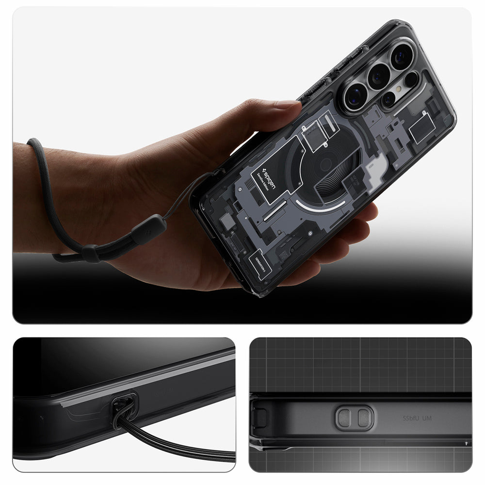 Hard Case Spigen Ultra Hybrid Zero One with MagSafe for Samsung Galaxy S26 Ultra S948, Black ACS10682_19