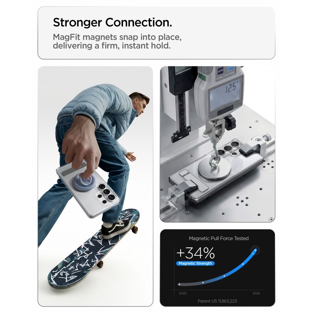 Hard Case Spigen Ultra Hybrid S with MagSafe for Samsung Galaxy S26 Ultra S948, Clear White ACS11032_9