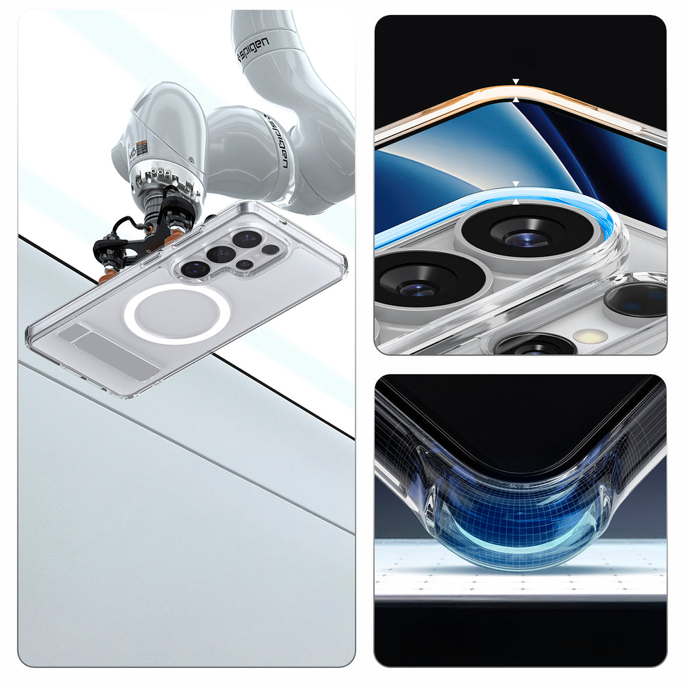 Hard Case Spigen Ultra Hybrid S with MagSafe for Samsung Galaxy S26 Ultra S948, Clear White ACS11032_13
