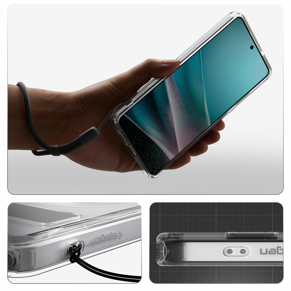 Hard Case Spigen Ultra Hybrid S with MagSafe for Samsung Galaxy S26 Ultra S948, Clear White ACS11032_14