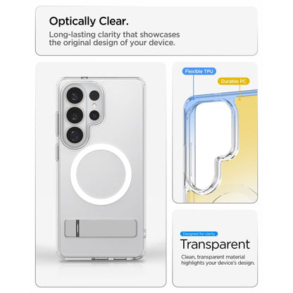 Hard Case Spigen Ultra Hybrid S with MagSafe for Samsung Galaxy S26 Ultra S948, Clear White ACS11032_8