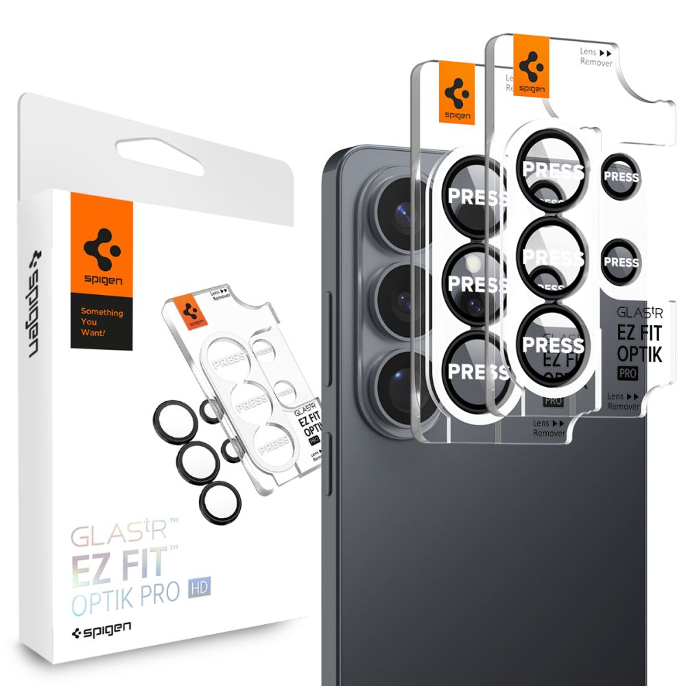 Camera Lens Protector Spigen GlastR EZ FIT Optik Pro HD for Samsung Galaxy S26 Ultra S948, 2-Pack, Black AGL11076_0