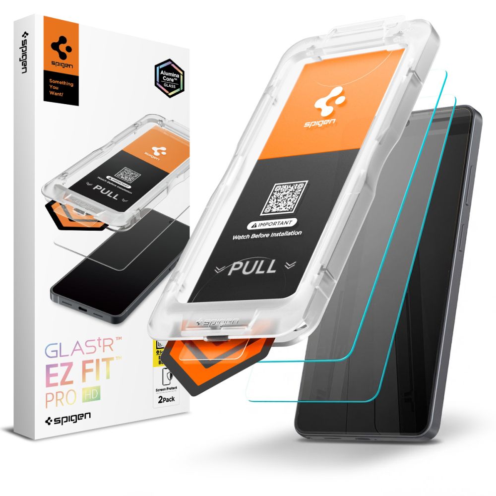 Front Cover Clear Screen Protector Spigen GlastR EZ FIT Pro HD for Samsung Galaxy S26 Ultra S948, 2-Pack AGL11072_0