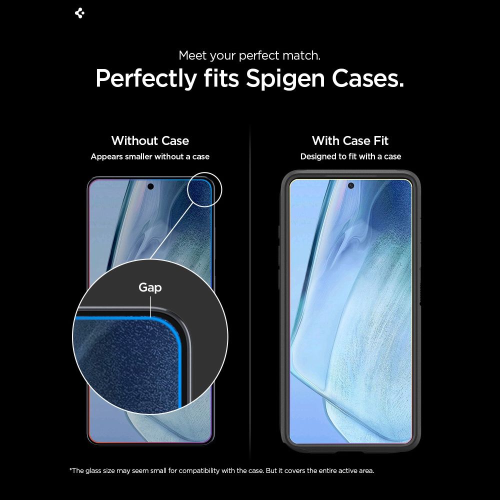 Front Cover Clear Screen Protector Spigen GlastR EZ FIT Pro HD Anti-Reflection for Samsung Galaxy S26 Ultra S948, 2-Pack AGL11069_10