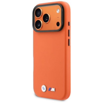 BMW M Metal Logo MagSafe Case for iPhone 17 Pro - Orange_1