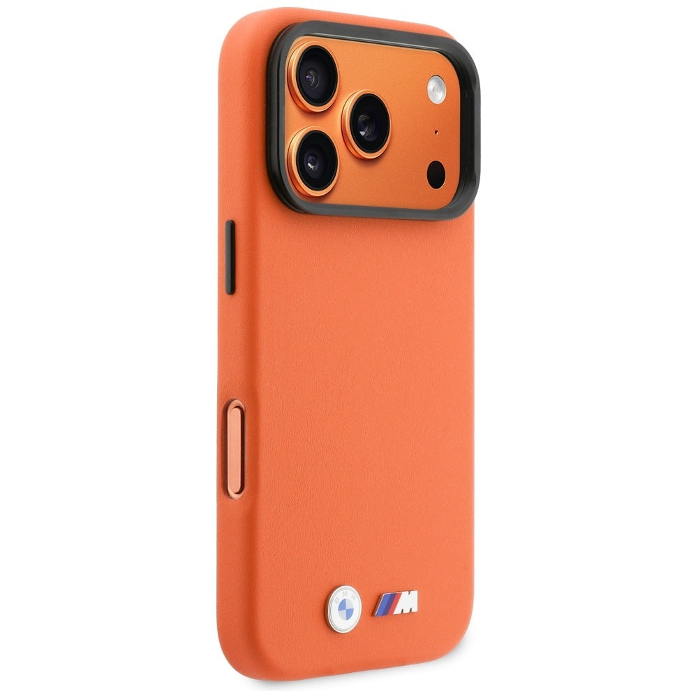 BMW M Metal Logo MagSafe Case for iPhone 17 Pro - Orange_3