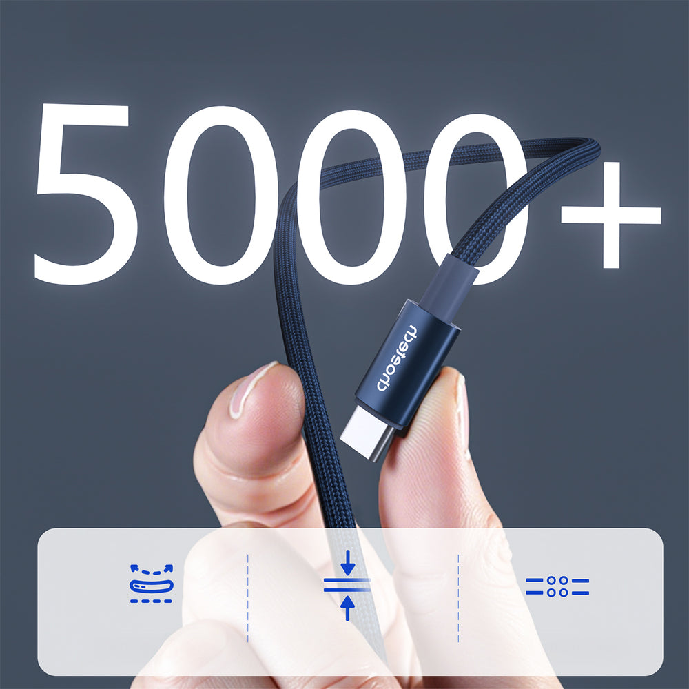 Choetech XCC-1068 PD 60W USB-C - USB-C Cable with Display 1.2 m - Blue_7