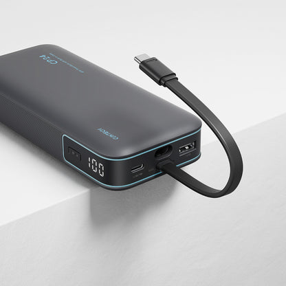 Cuktech LPB200N 40W 20000mAh Powerbank with Integrated Cable - Gray_9