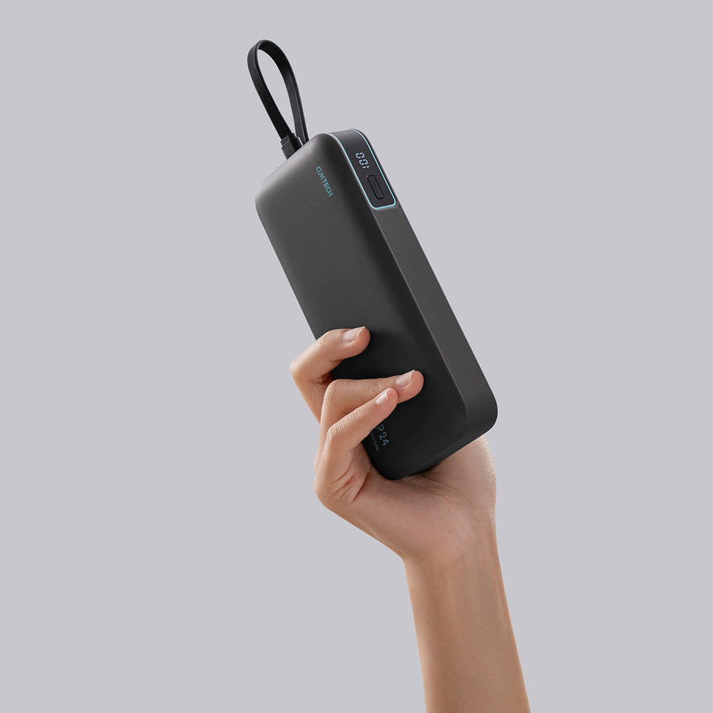 Cuktech LPB200N 40W 20000mAh Powerbank with Integrated Cable - Gray_8