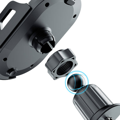 Dudao F2+ smartphone holder for the air vent with clamp - black_4