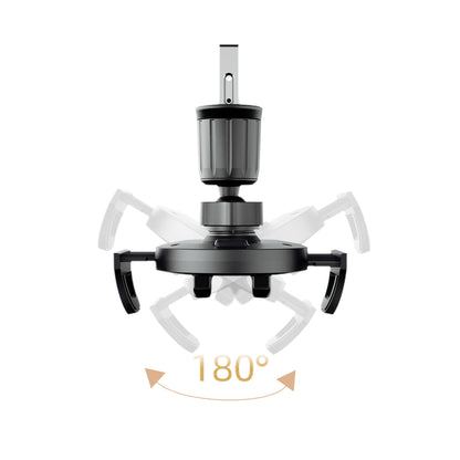 Dudao F2+ smartphone holder for the air vent with clamp - black_5