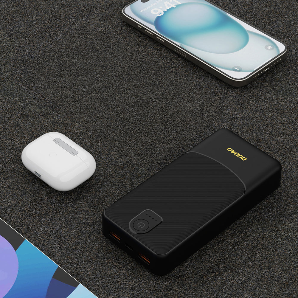 Dudao K10Pro Power Bank 2.4A 20000mAh 2 x USB-A - Black_5