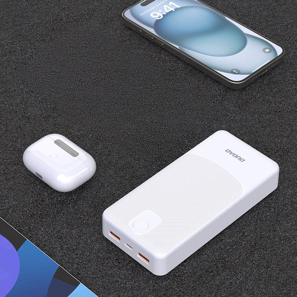 Dudao K10Pro Power Bank 2.4A 20000mAh 2 x USB-A - White_4