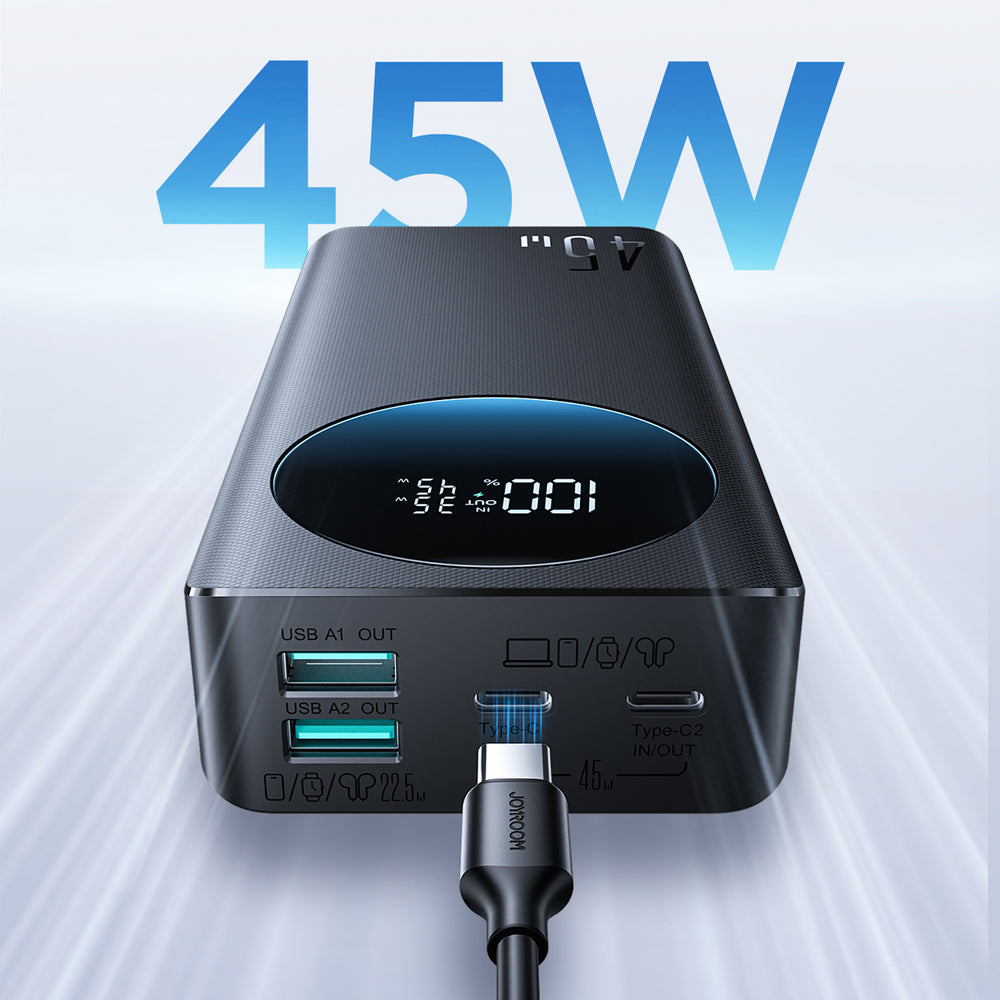 Joyroom JR-PBF02 Pro 20000 mAh 45W Powerbank with Digital Display 2x USB-A 2x USB-C - Black_13