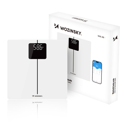 Wozinsky WIWL-180 Smart Bluetooth Bathroom Scale - White_0