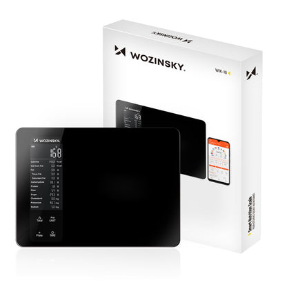 Wozinsky WIK-16 Smart Kitchen Scale with Digital Display, Bluetooth App - Black_0