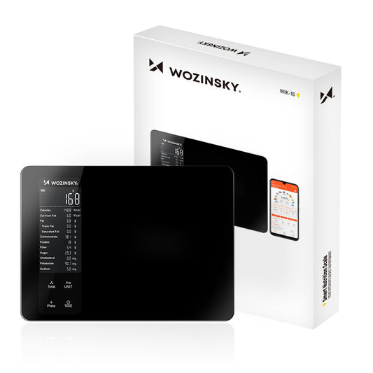 Wozinsky WIK-16 Smart Kitchen Scale with Digital Display, Bluetooth App - Black_0