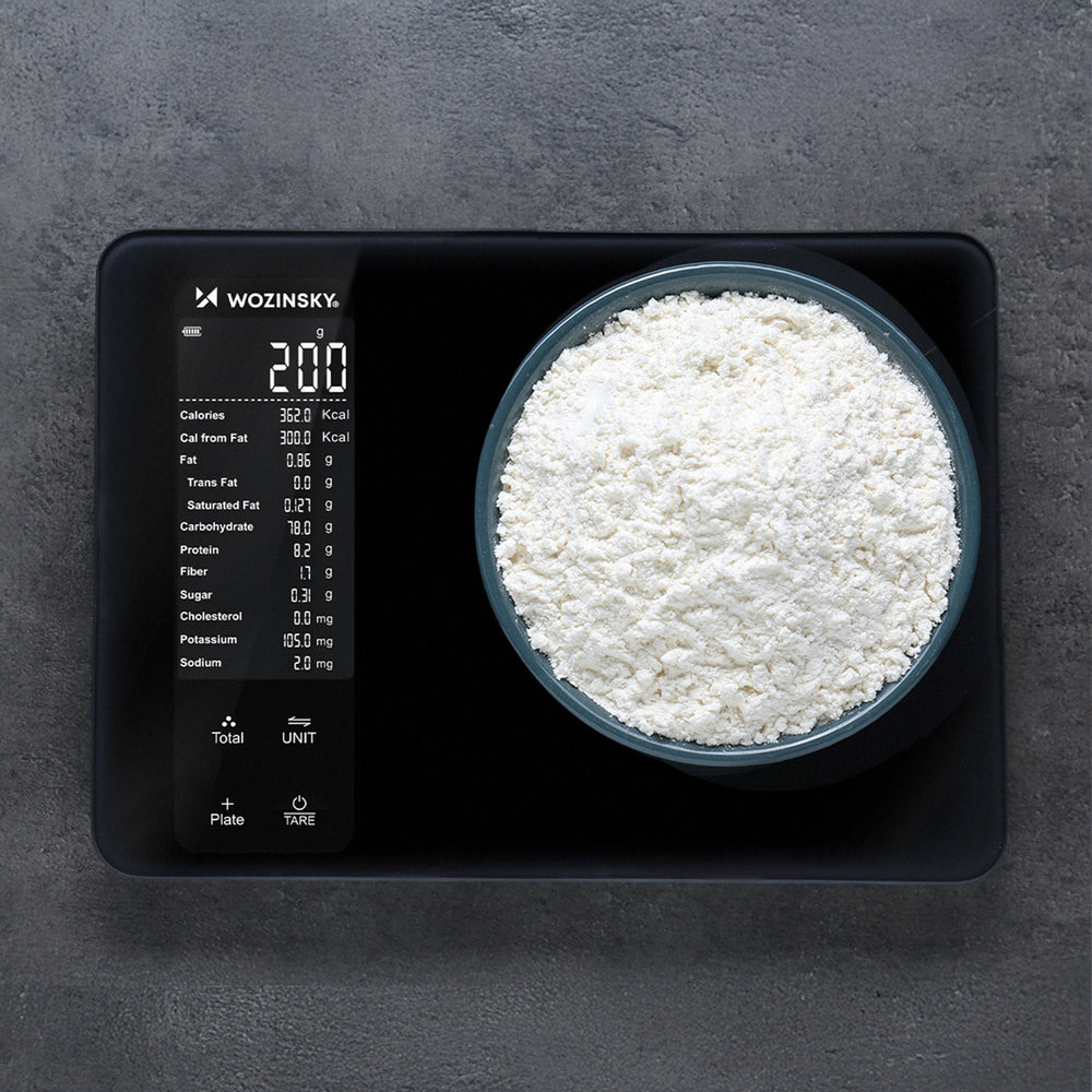 Wozinsky WIK-16 Smart Kitchen Scale with Digital Display, Bluetooth App - Black_6