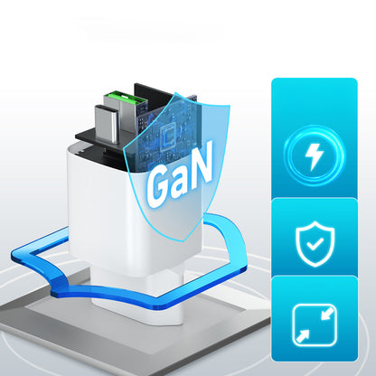Wozinsky WWC-35W GaN USB-A + USB-C Wall Charger - White_5