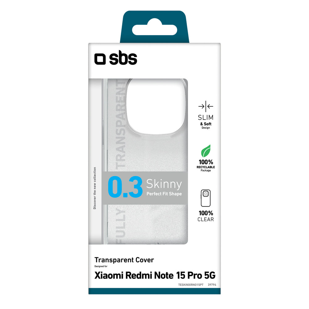 SBS Skinny Cover for Xiaomi Redmi Note 15 Pro - transparent_1