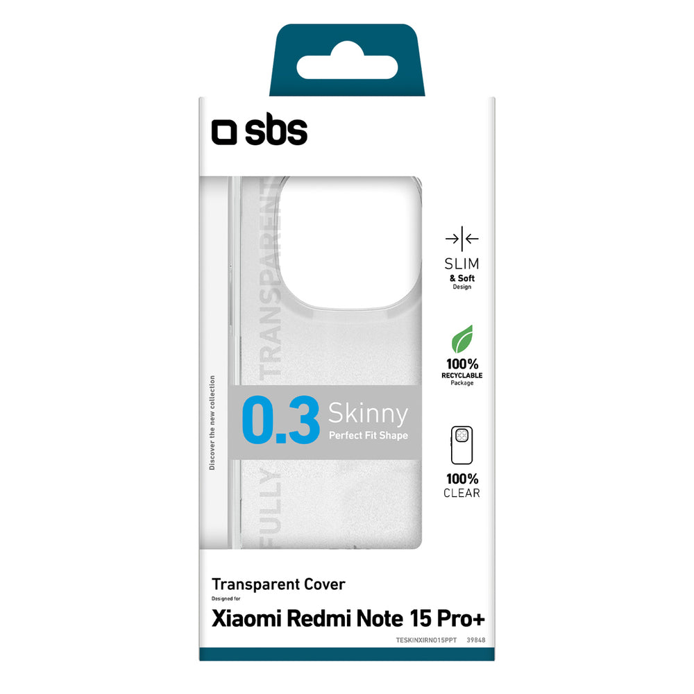 SBS Skinny Cover for Xiaomi Redmi Note 15 Pro+ - transparent_1