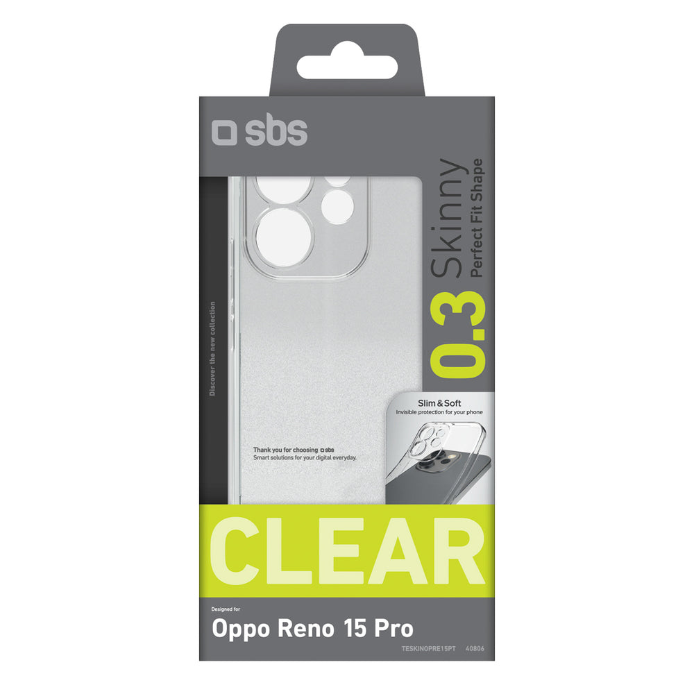 SBS Skinny Cover for Oppo Reno 15 Pro - Transparent_1