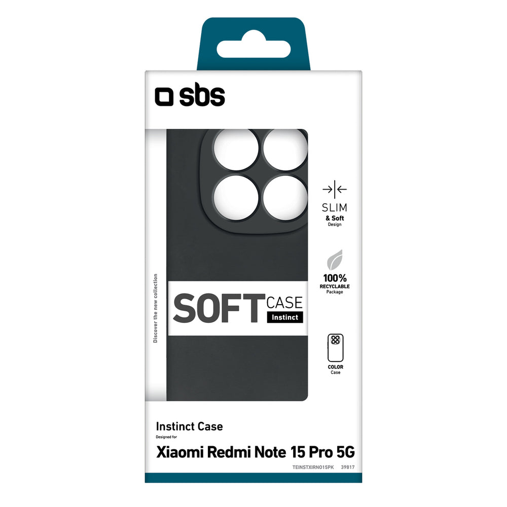 SBS Instinct Case for Xiaomi Redmi Note 15 Pro - Black_1