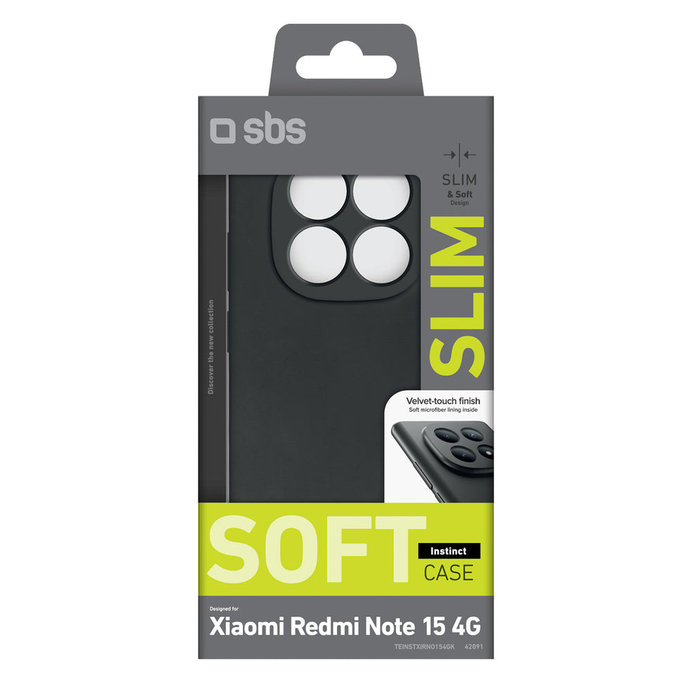 SBS Instinct Case for Xiaomi Redmi Note 15 4G - Black_1