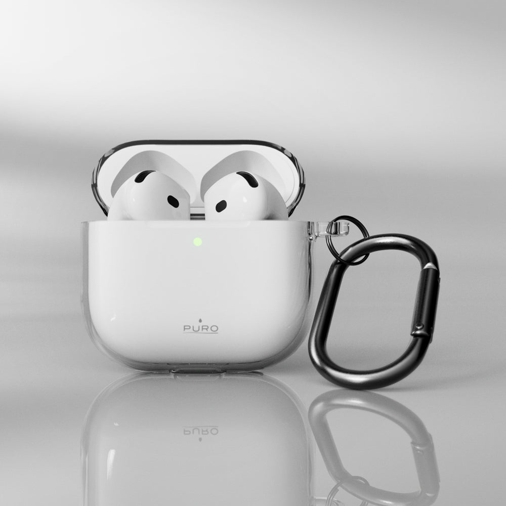 Puro 0.3 Nude Case for AirPods 4 - Transparent_4