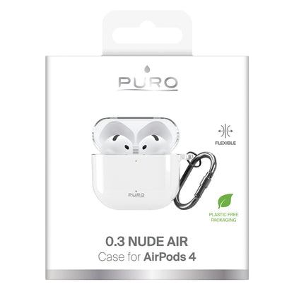 Puro 0.3 Nude Case for AirPods 4 - Transparent_6