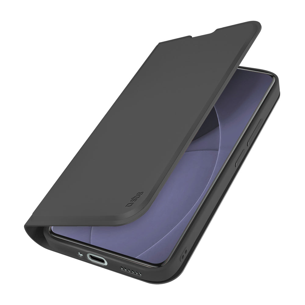 SBS Wallet Smooth Case for Xiaomi Redmi Note 15 Pro+ with Flip - Black_0