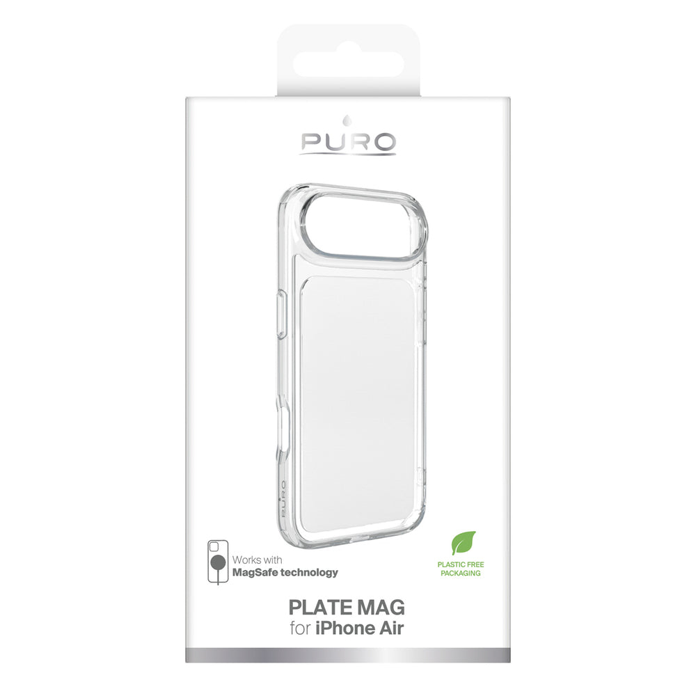 Puro Plate Mag Case for iPhone 17 Air Compatible with MagSafe - White_1