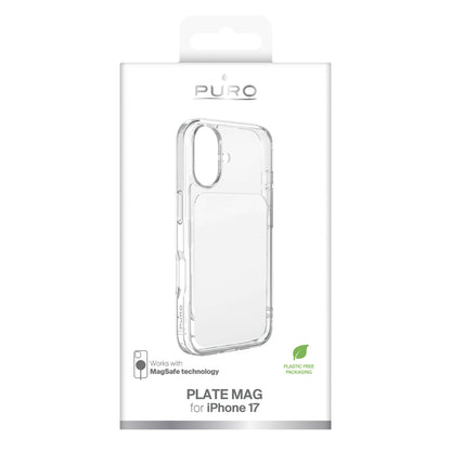 Puro Plate Mag Case for iPhone 17 Compatible with MagSafe - White_1