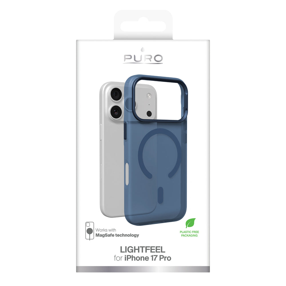 Puro Lightfeel iPhone 17 Pro Case Compatible with MagSafe - Clear Blue_1
