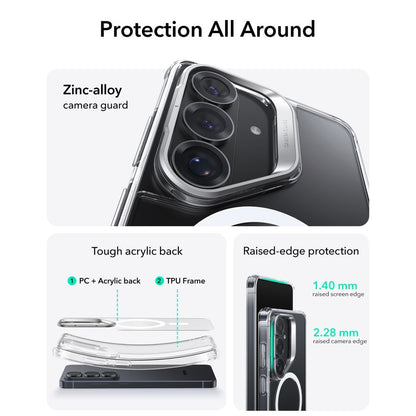 ESR Classic Hybrid Kickstand MagSafe Case for Samsung Galaxy S26 - Transparent_1