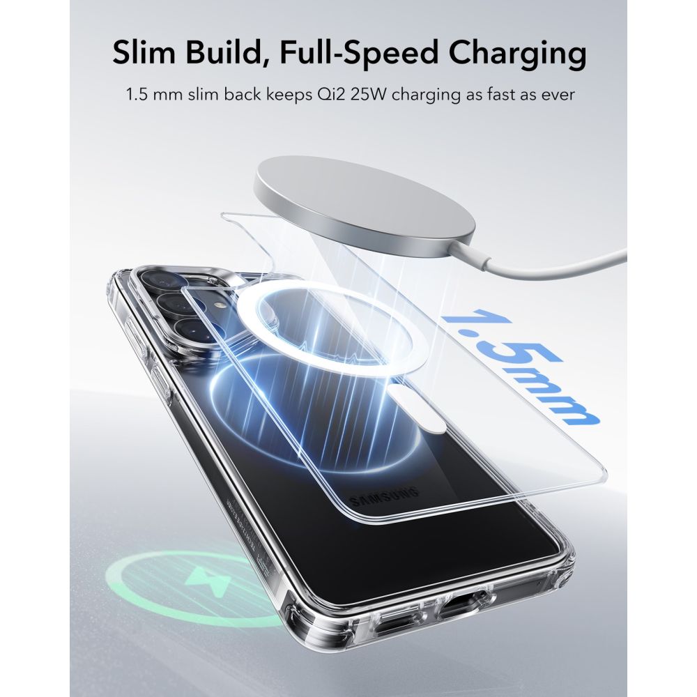 ESR Classic Hybrid Kickstand MagSafe Case for Samsung Galaxy S26 - Transparent_6