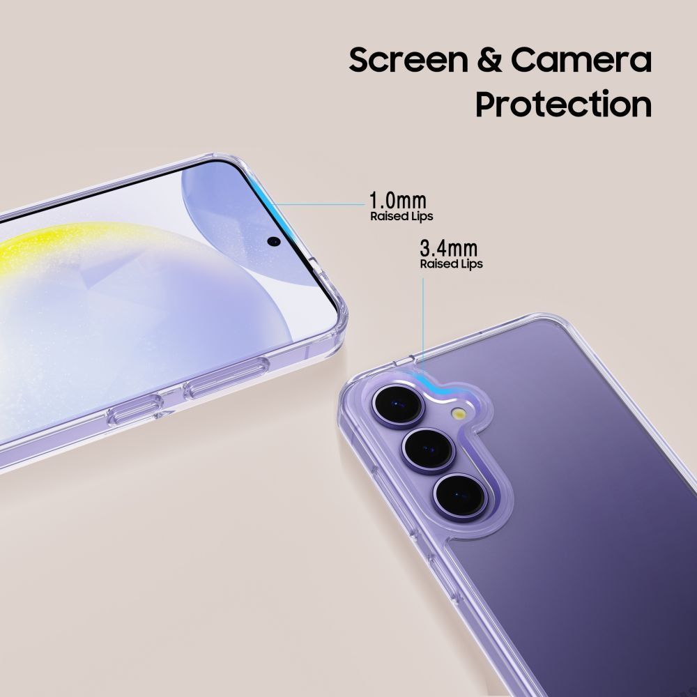 Tech-Protect FlexAir Hybrid Case for Samsung Galaxy A57 5G - Transparent_3