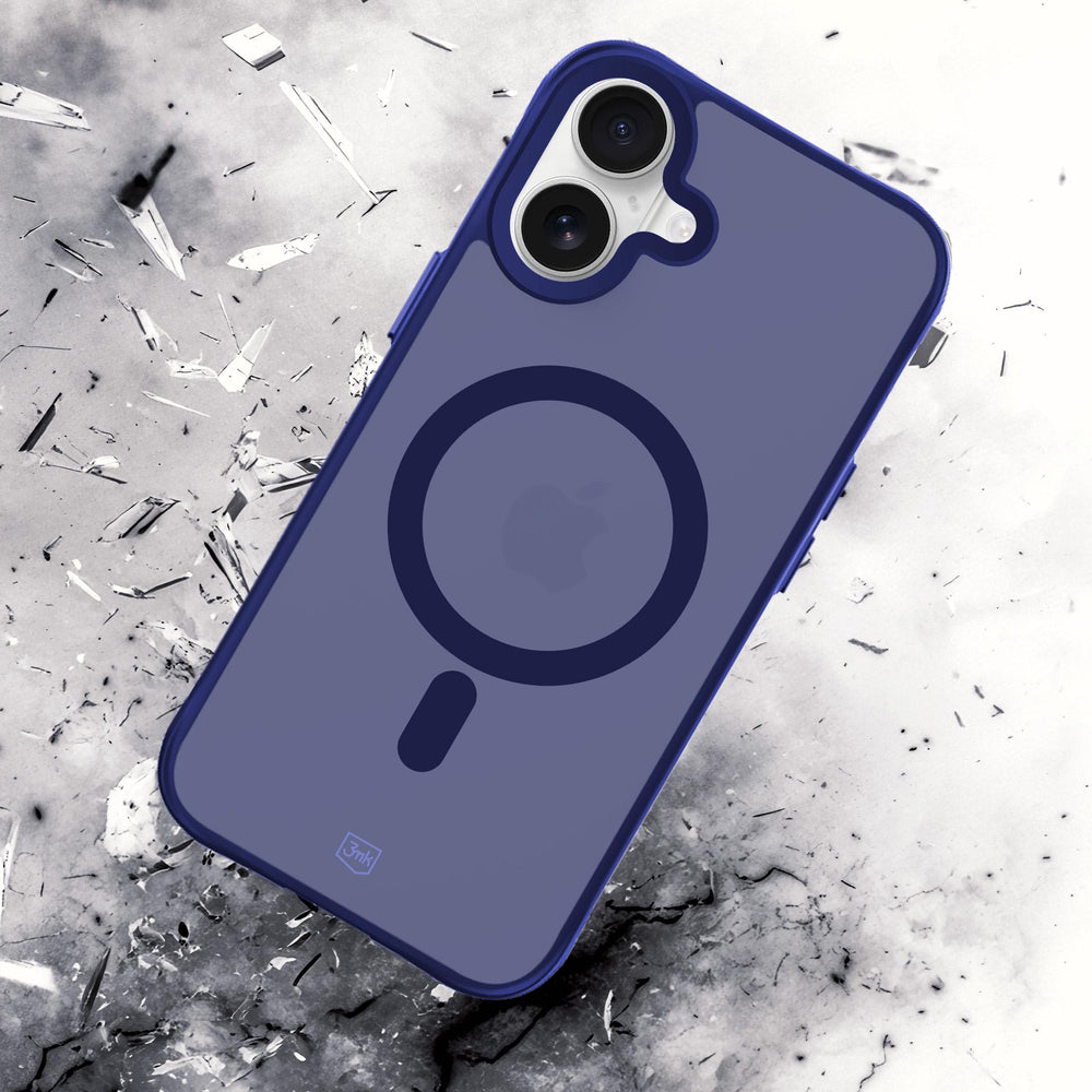 3mk Smoke MagCase for iPhone 16 - Blue-Translucent_5